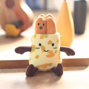 天津煎饼果子毛绒挂件玩偶卡通可爱公仔创意文创旅游纪念品