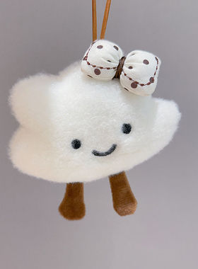新款可爱云朵挂件公仔书包少女钥匙扣包包挂件情侣包包挂饰ins风