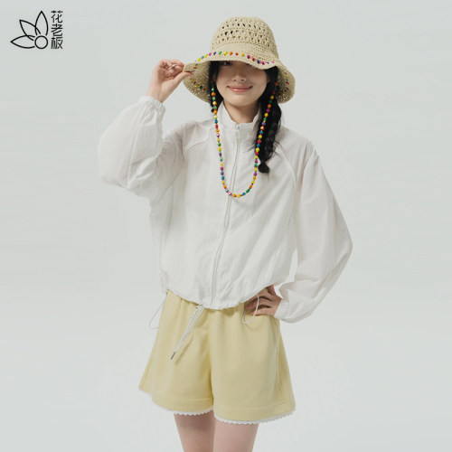 fabloom26夏韩系蕾丝边阔腿短裤女夏高腰显瘦百搭A字短裤