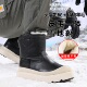 棉鞋 东北雪地靴男款 防水防滑男士 冬季 皮毛一体男鞋 加绒加厚保暖鞋