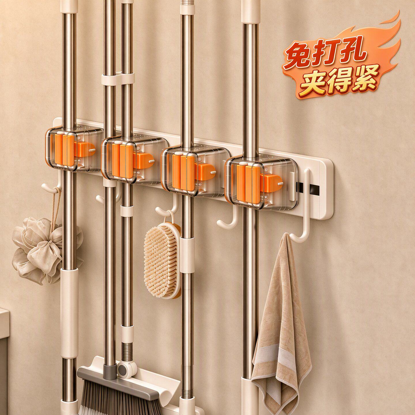 【镇店之宝销量t0p1】拖把架