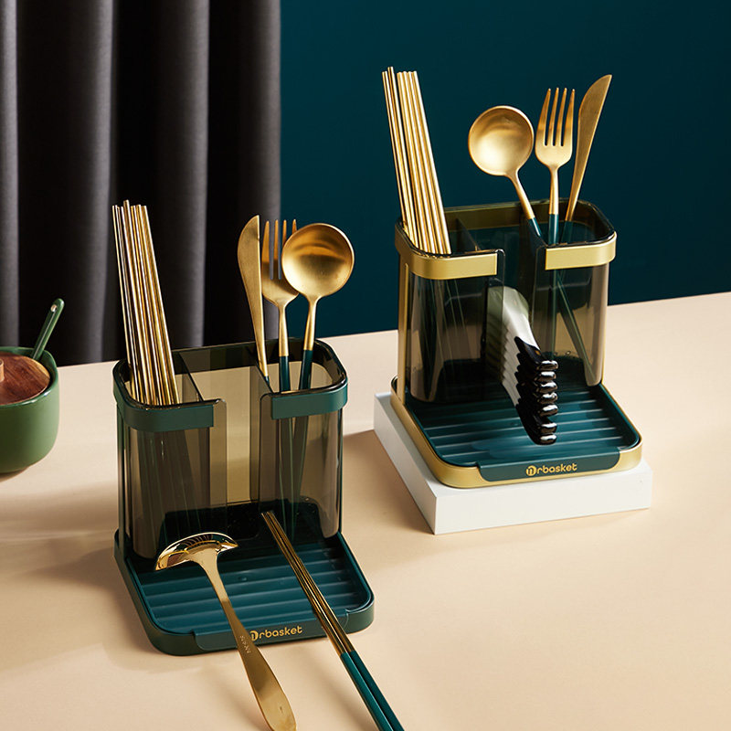 轻奢筷子置物架壁挂家用筷子筒厨房家庭新款餐具沥水收纳盒筷子篓|ruв категории посуда, посуда, посуда./стойка - от Buy2taobao.com для оказания профессиональной услуги покупки агента Taobao