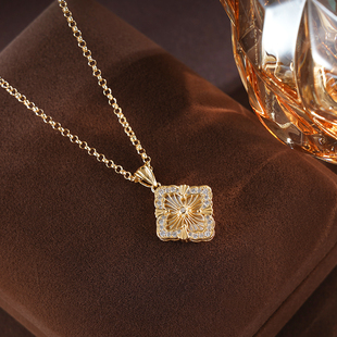 子佩集S925银 纯银白贝母四叶草镀金项链QF24N0744 四叶华韵