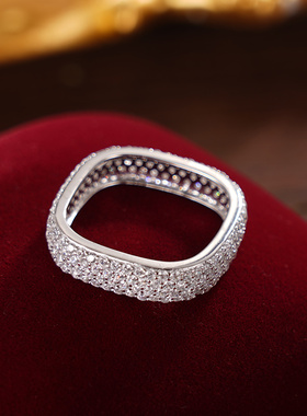 子佩集S925【沁雪】戒指【AR53330401】纯银时尚正方形