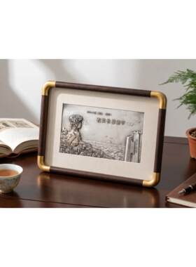 子佩集古法做旧银雕画礼盒