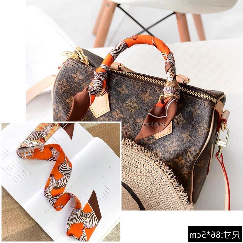 LVΒT丝巾老花包缠带绑包包手柄细长条丝带女围巾百搭领巾小飘带