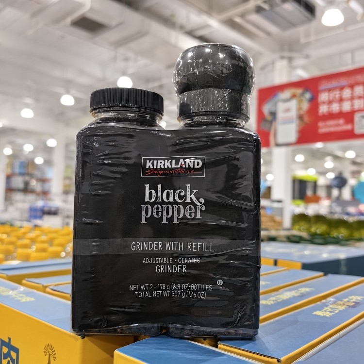 KIRKLAND科克兰黑胡椒粒含研磨瓶