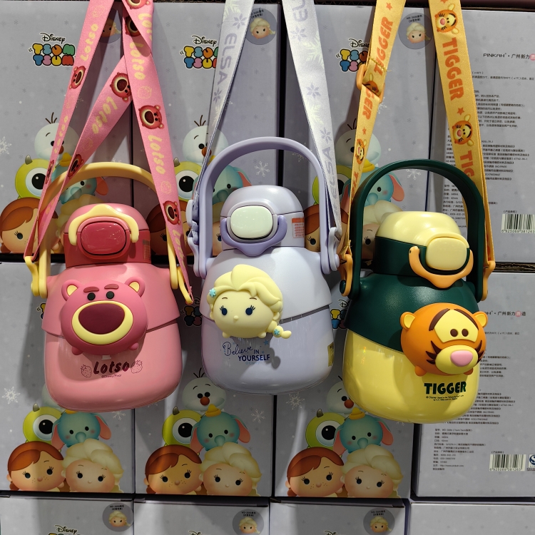 迪士尼儿童保温杯吸管杯660ml