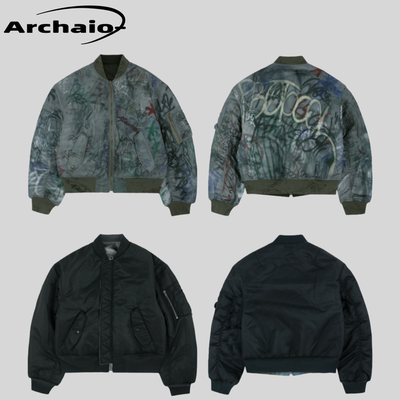 ProtocolIndex双面穿涂鸦棉服