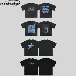 大面积印花水洗做旧短袖 Far 经典 24ss tee Archive