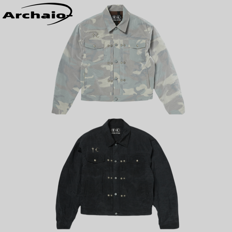 Thugclub金属铆钉尼龙工装夹克