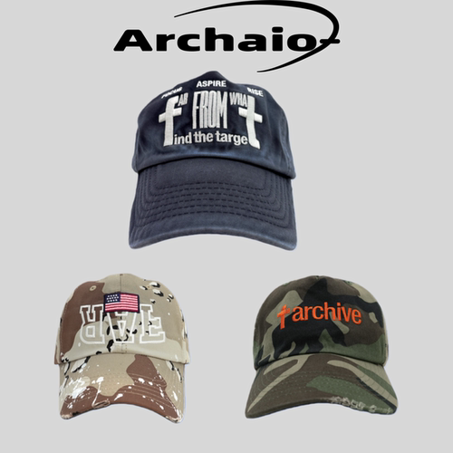 FarArchive刺绣破坏迷彩鸭舌帽