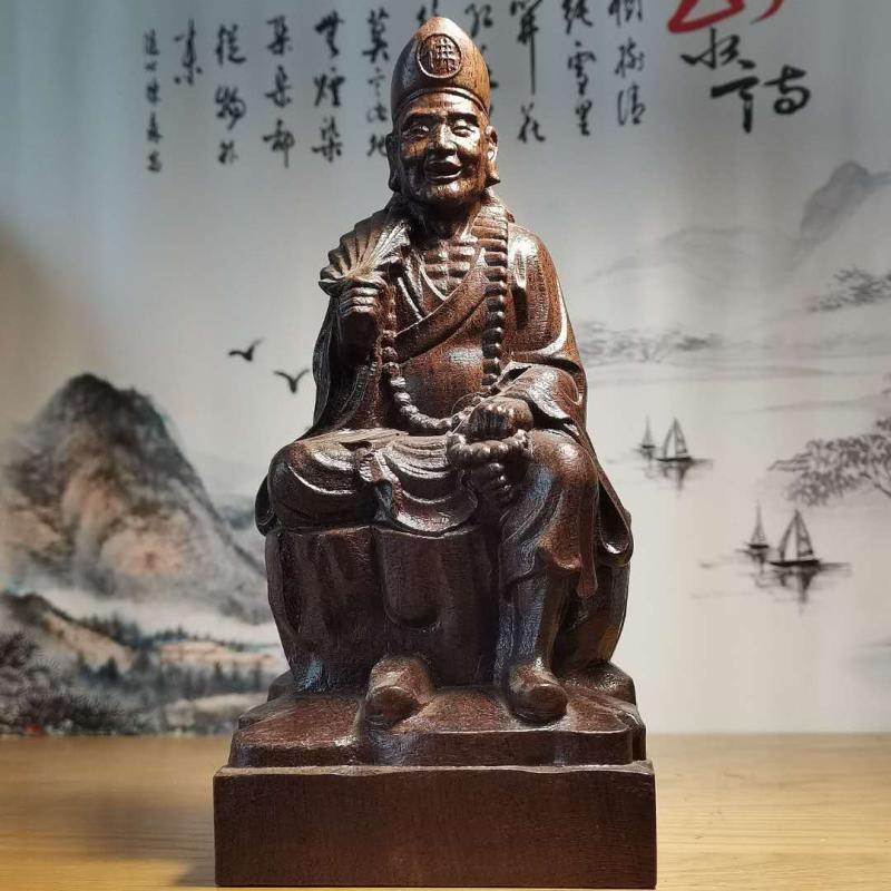 佛像实木雕刻复古客厅摆放工艺品