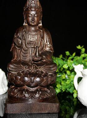 越南观音镇宅风水沉香木雕包邮