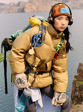 PROS BY CH袖子可拆卸羽绒服男冬季白鸭绒轻薄保暖情侣加厚外套