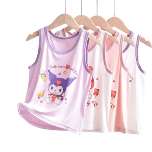 女童背心夏季薄款儿童莫代尔内穿打底衫冰丝宝宝吊带中大童睡衣