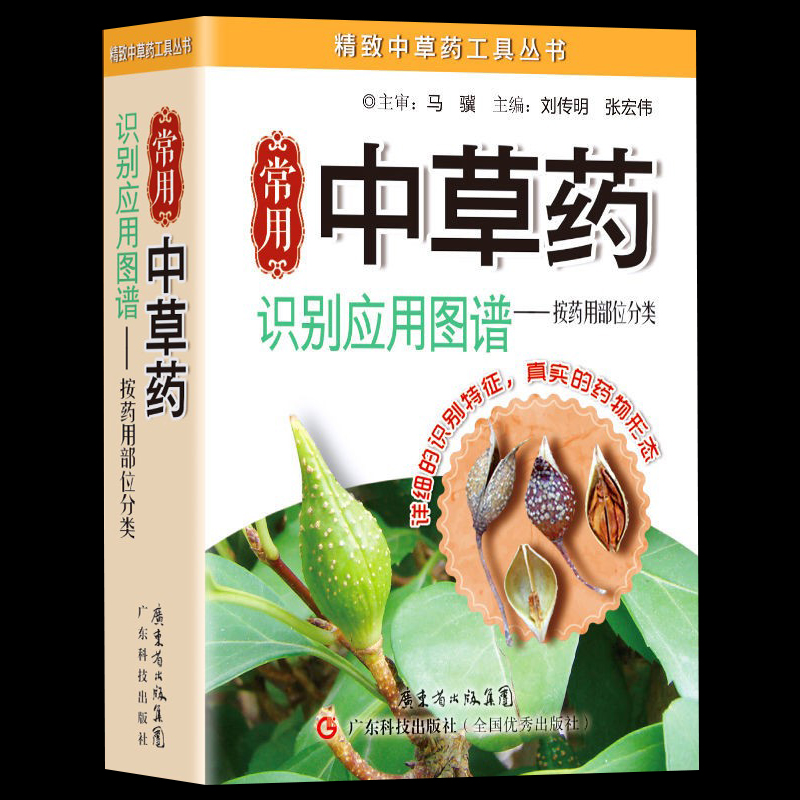 铜版纸 常用中草药识别应用图谱-按药用部位分类实用百科 中草药野外识别中医养生书籍 中药学药材药学入门 实拍中草药书