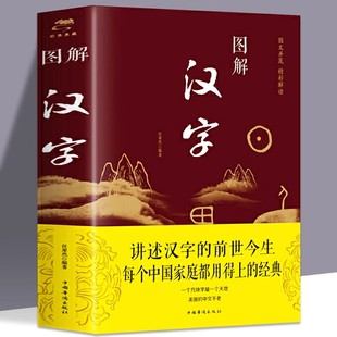 现货速发】图解汉字说文解字 语言文字图解说文解字许慎 古代汉语字典详解部首咬文嚼字细说汉字的故事画说汉字书籍儿童解字课外