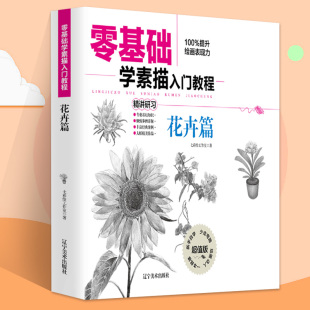 零基础学素描入门教程 素描基础实用教程学画画零基础绘画书籍 花卉从入门到精通鸟类植物动物风景几何图素描速写美术绘画入门