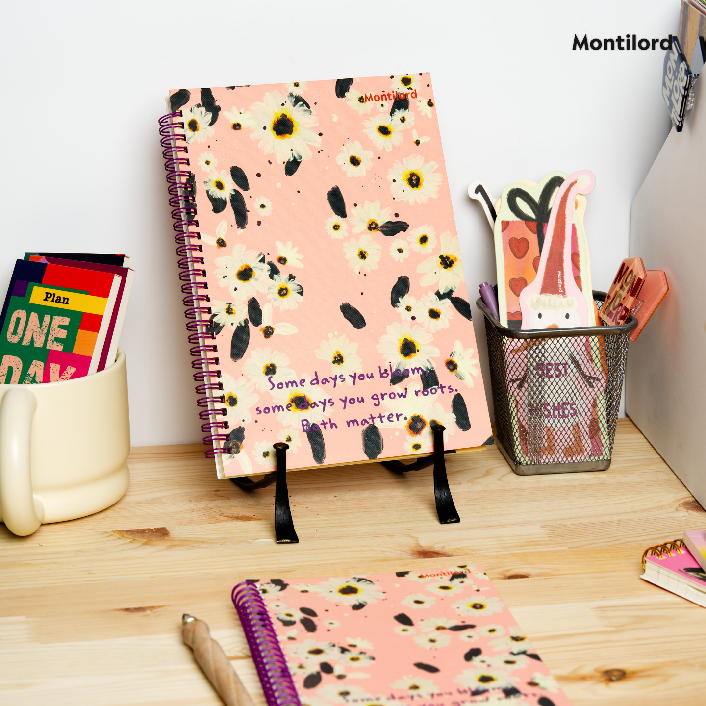 『Montilord』中厚线圈本A5B5方格bothmatter厚纸护眼顺滑PLUS个性记事本高效简约笔记本好摊美网格条纹便携