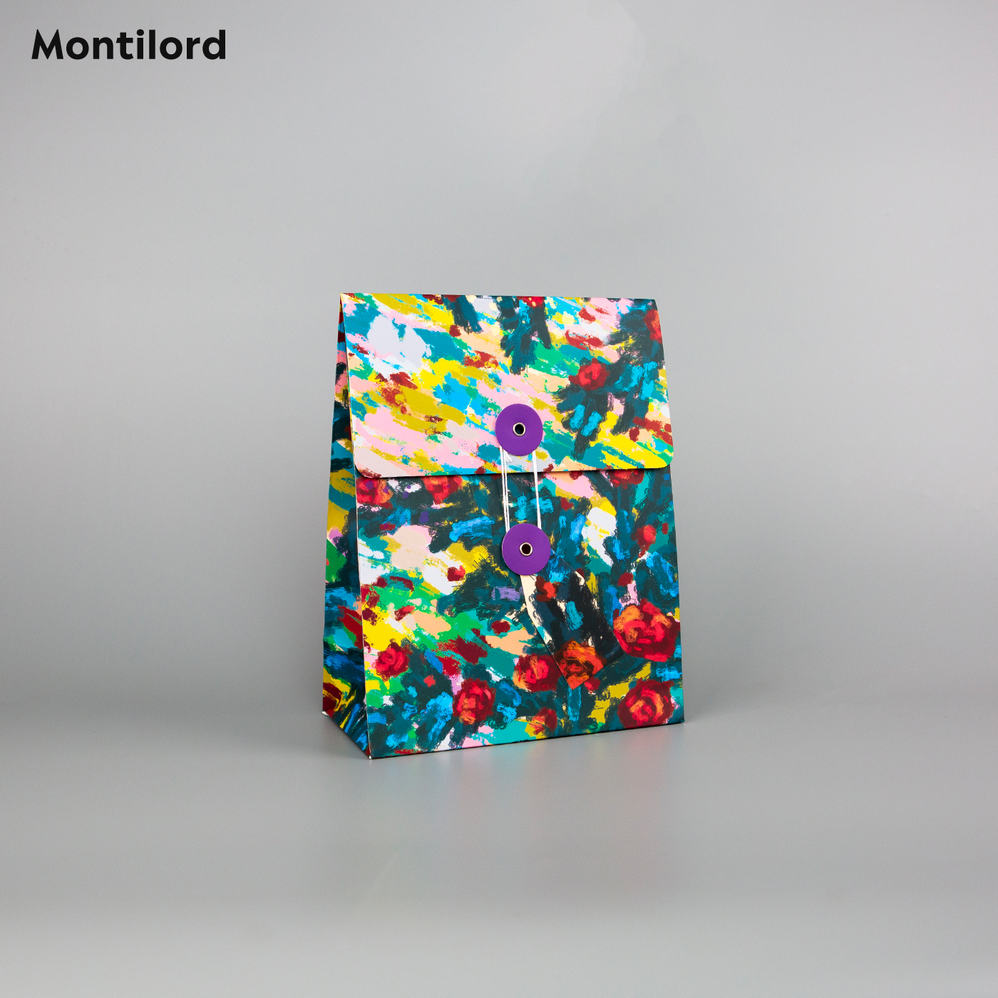 『Montilord』漫山玫瑰 纸质收纳袋 小号 文件袋礼品袋杂物袋购物