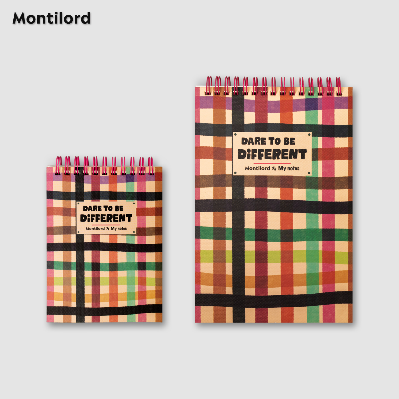 『Montilord』A6A5分栏上翻线圈本  格 个性记录加厚护眼高效简约防水平摊顺滑笔记本好性价比美式中线轻便