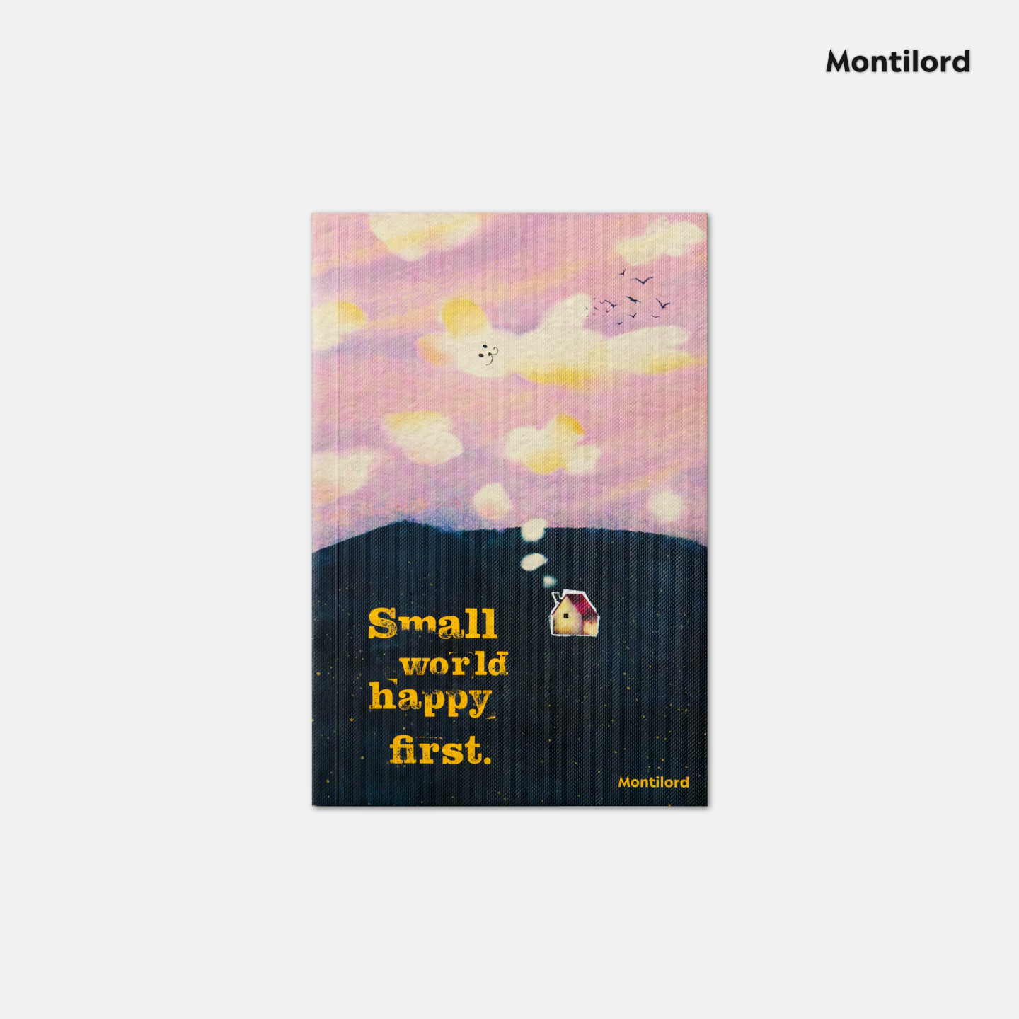 『Montilord』厚笔记本A5横线厚纸兔兔的快乐PLUS记事