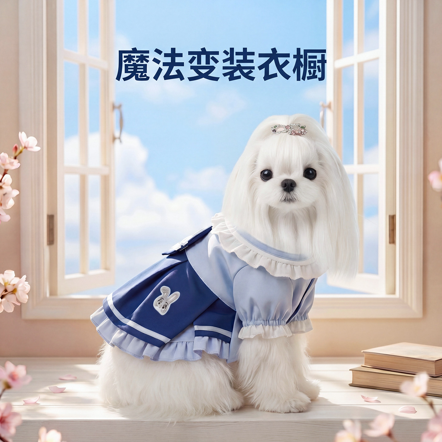 狗狗衣服春夏季裙子中小型犬魔法变装制服连衣裙宠物可爱小狗服饰