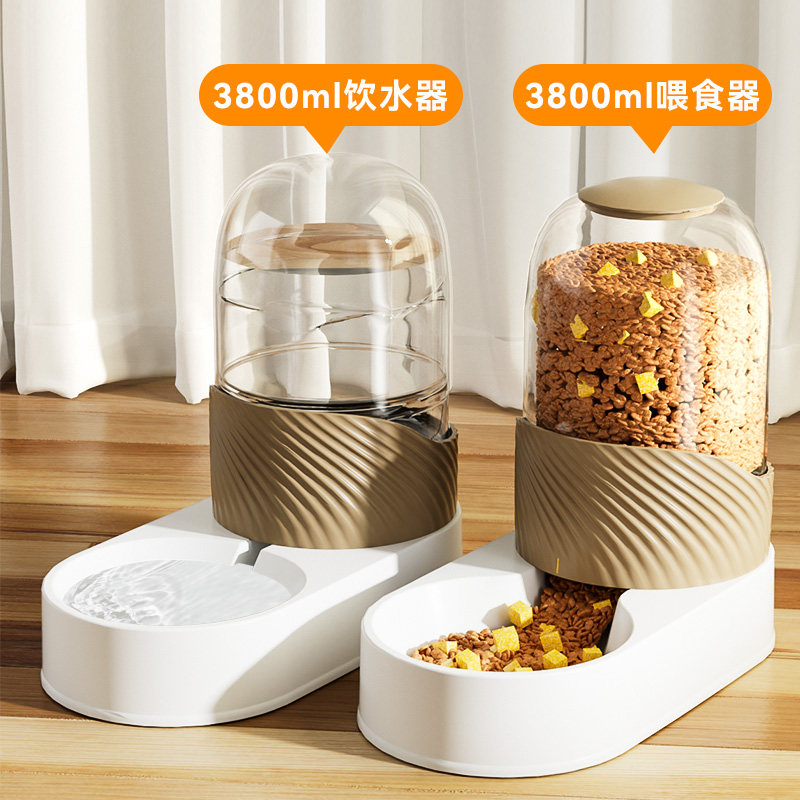 宠物自动饮水器喂食器大容量狗碗猫盆饮水机一周不续水猫狗碗用品