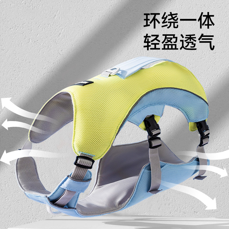 大狗狗外出胸背cool feeling凉感胸背带可调节大狗夏季降温牵引绳