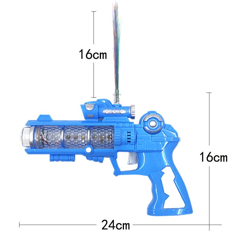 전기 광섬유 프로젝션 총 모델 권총 소리와 빛 프로젝션 전기 총 광섬유 실속이있는 8 톤 총 장난감 총