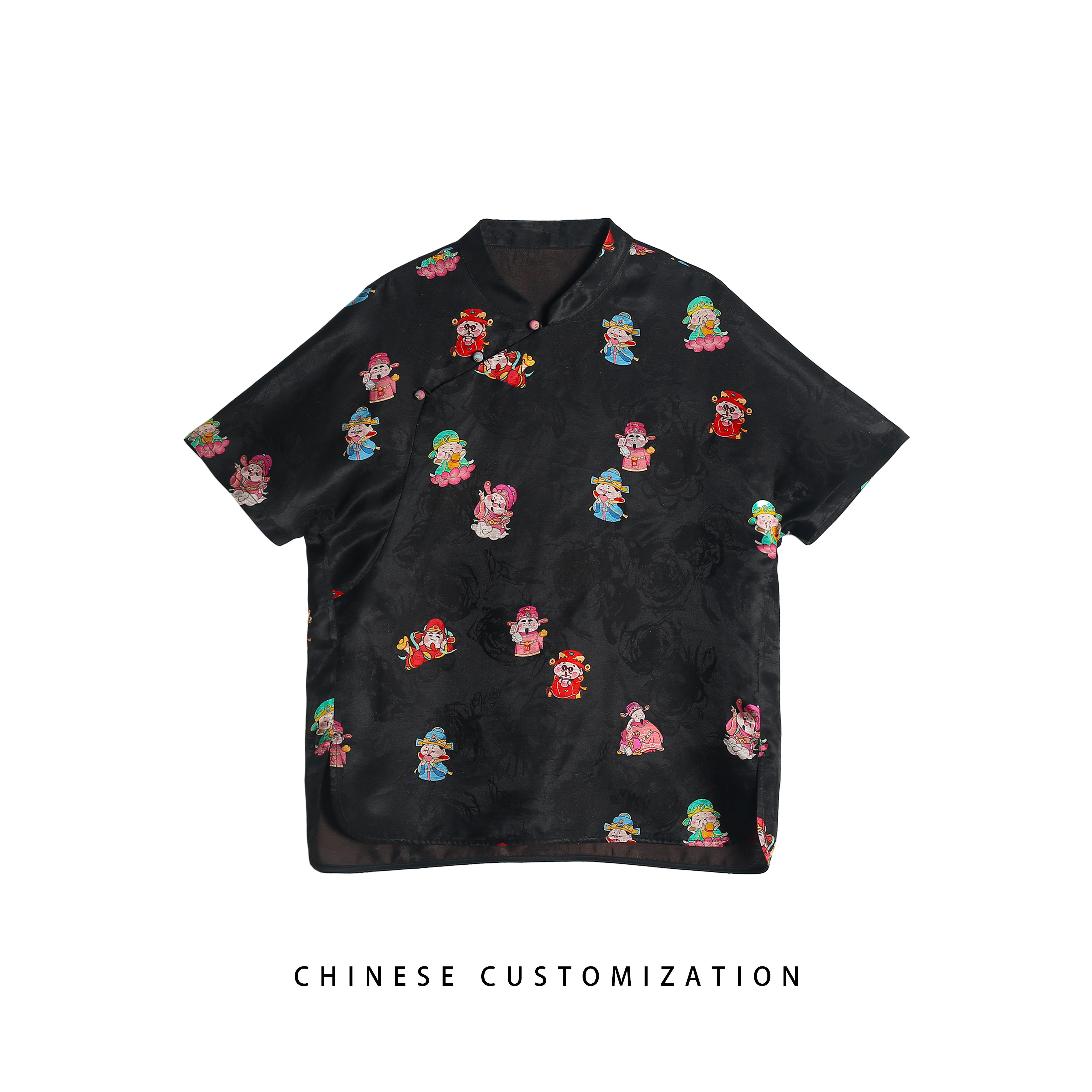 【大娇来了】满分桑蚕丝植物染香云纱 夏季新中式旗袍短袖25QY580