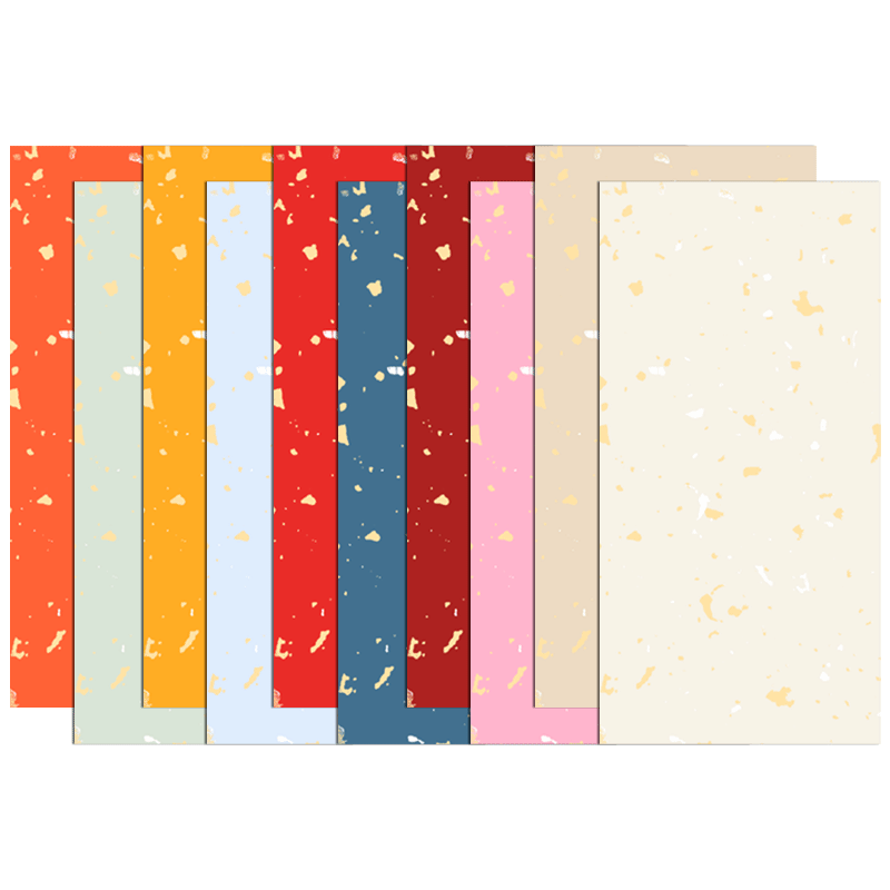 本悦蜡染雪花金银洒金宣纸半生半熟书法专用纸国展投稿毛笔字练习小楷作品纸4四尺对开整张彩色仿古万年红色