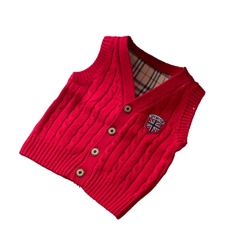 婴幼儿0春秋款1坎肩毛线马甲2小男孩男童3开衫背心宝宝4针织5岁潮