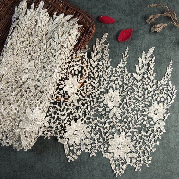 自制边裙锁边网眼蕾丝布料发饰裁剪辅料裤边裙摆玫红色花边底边搭