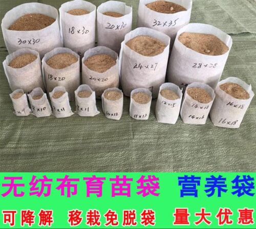 培育箱育种绿植林木小袋订制移植菜苗无纺布袋秧苗农用花苗瓜苗养