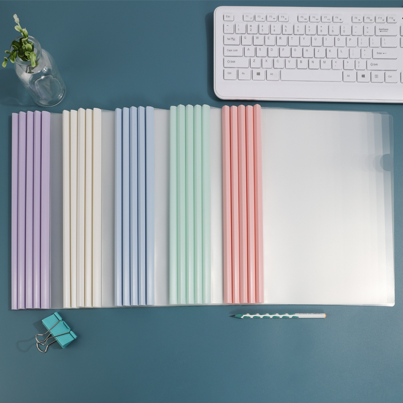 上汇莫兰迪色系抽杆夹大学生办公