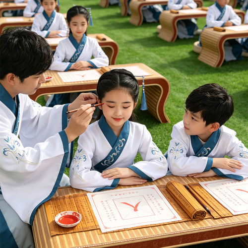 儿童汉服国学服男童中国风