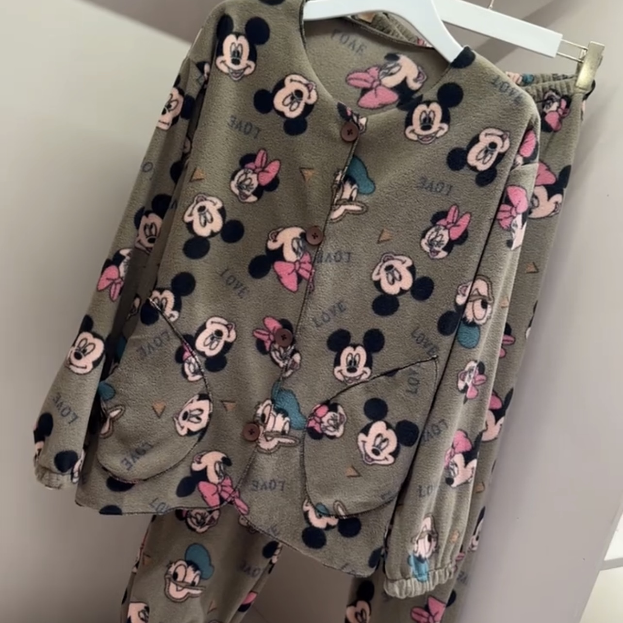 秋冬加厚加绒开衫睡衣