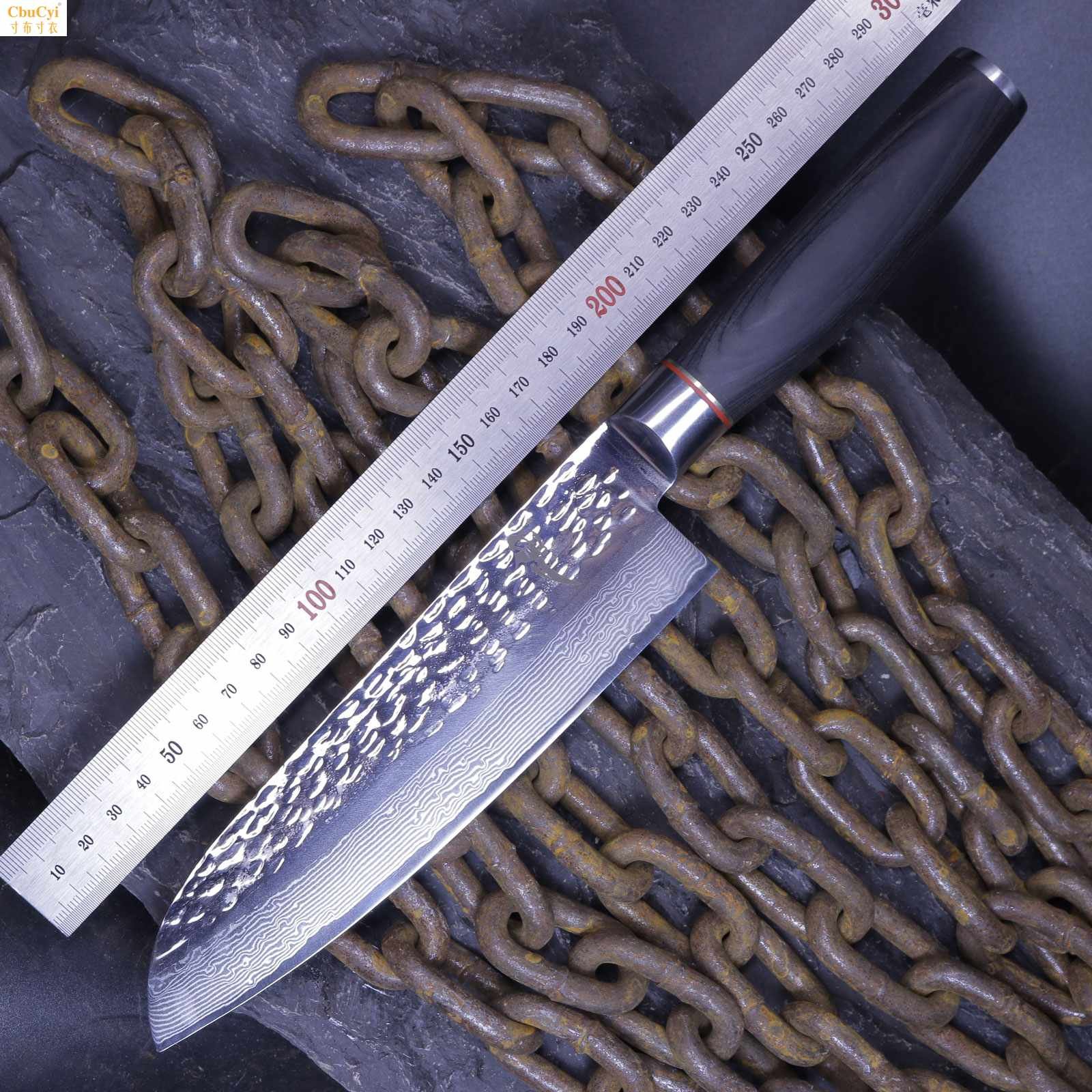 三德刀日式大馬士革夾鋼機械錘紋鍛打夾鋼8cr鋼芯在類目 廚房/烹飪用具, 烹飪用具, 刀具, 菜刀中 - 來自Buy2taobao.com提供專業的淘寶代購服務