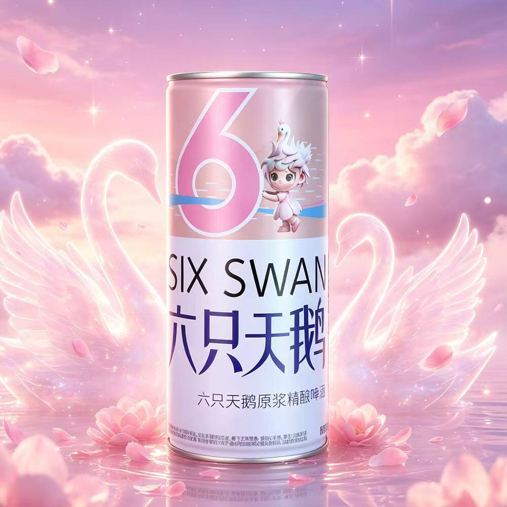 六只天鹅啤酒500mlX12罐六只天鹅