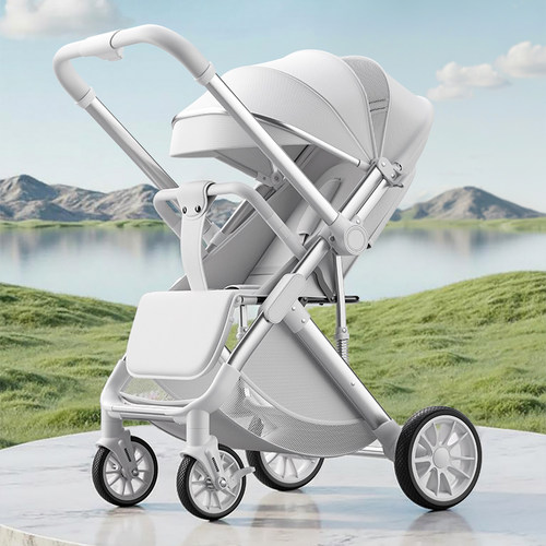 wisesonle婴儿推车可坐可躺轻便折叠高景观双向推行新生遛娃神器