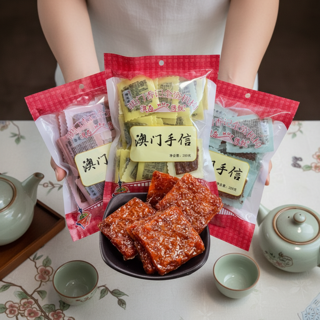 广东澳门特产手信蜜汁猪肉脯香港香记炭烤猪肉脯独立小包装250g