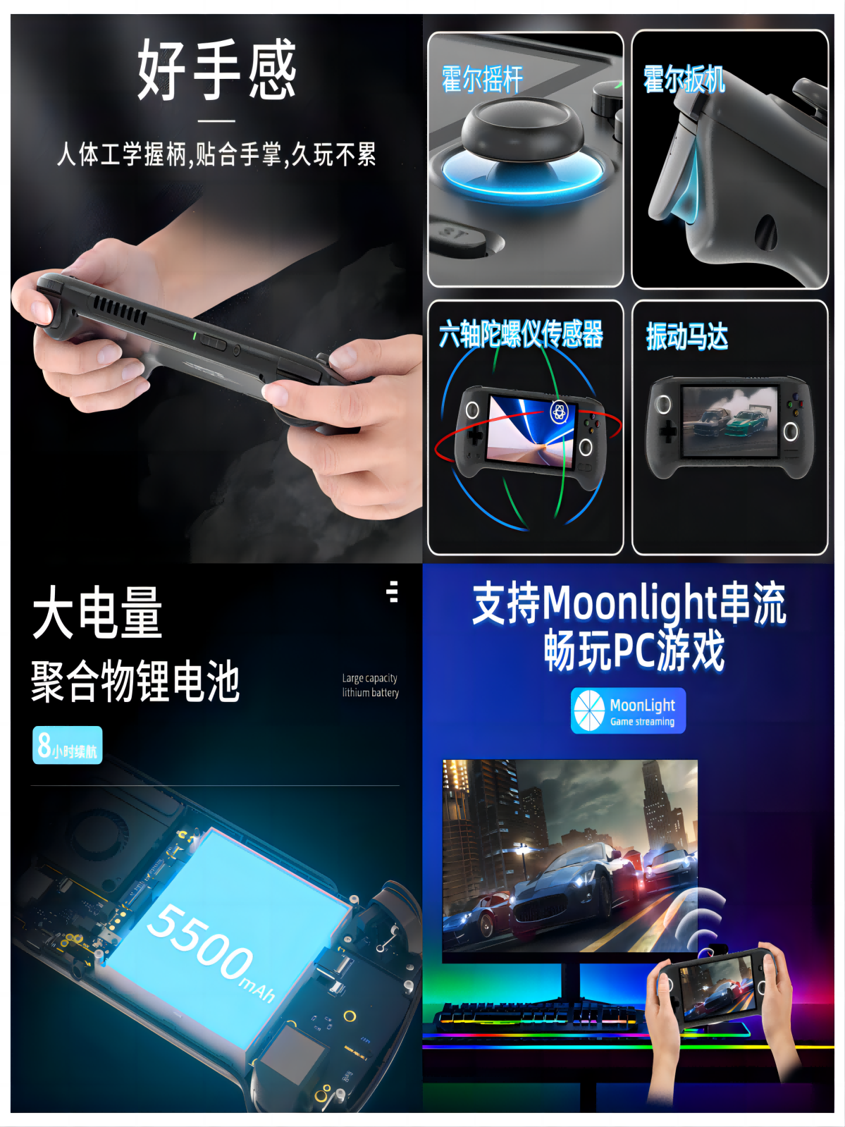 2024 новый ANbernic Ambnic RG556 Palace Streaming PC-игра онлайн беспроводная сцена и телевизор PSP Palm игровая консоль Android игровая консоль оригинальный бог король славы