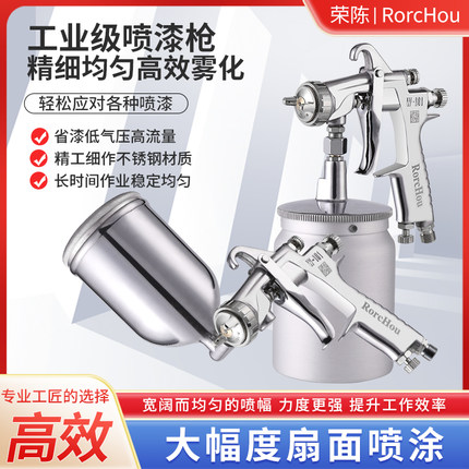 荣陈W-101汽车喷枪 高雾化油漆喷枪气动汽车喷漆枪手动喷漆工具