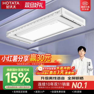 好太太电动晾衣架隐形嵌入式 智能电动家用阳台自动升降伸缩晾衣机