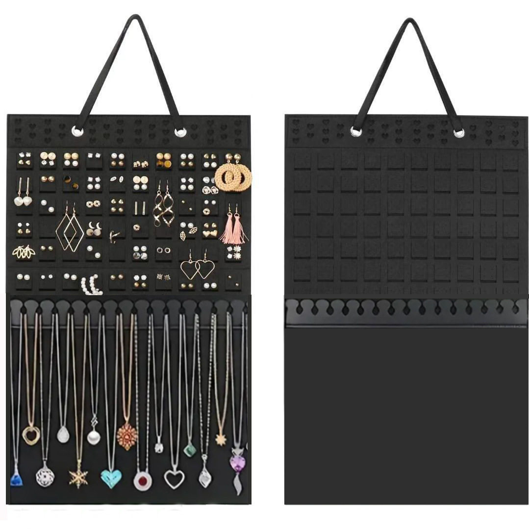 毛毡挂袋耳环收纳挂袋悬挂壁挂式饰品首饰耳饰项链戒指收纳摆摊,收纳整理,吸尘器收纳架/盒/袋,淘宝优惠券,粉丝福利购,淘宝优惠卷