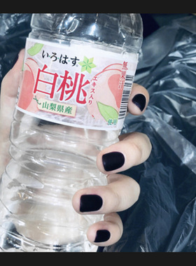 cs-100mini磨砂黑假指甲片穿戴美甲贴成品甲片24片美甲贴