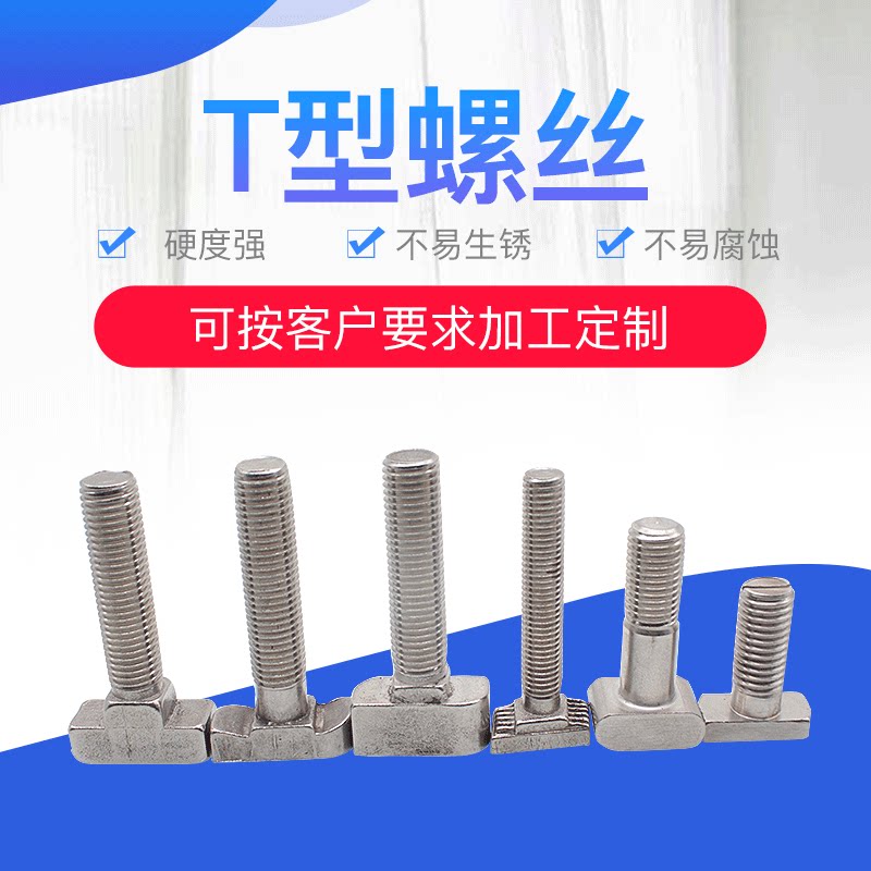 哈芬槽t型螺丝04不锈钢螺栓工业不锈钢t型螺栓紧固件直供