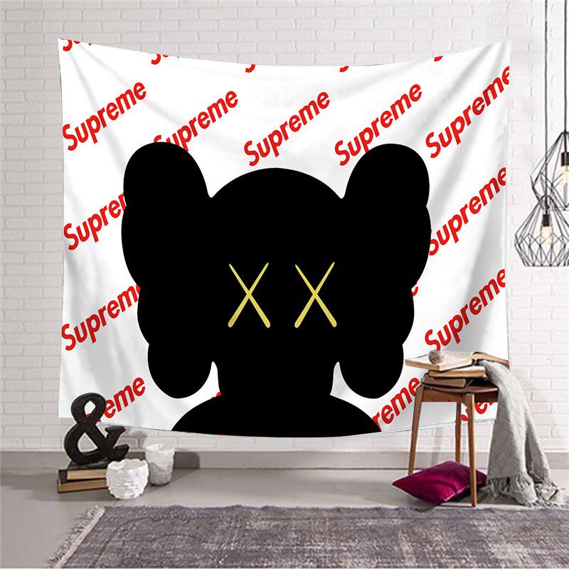 customized kaws Chaopai personality decorate Tapestries supreme tablecloth live broadcast Background cloth Sofa towel ins Valancein the Home Fabric , Tapestry/Tapestry  category - from Buy2taobao.com to provide professional Taobao agent buy service